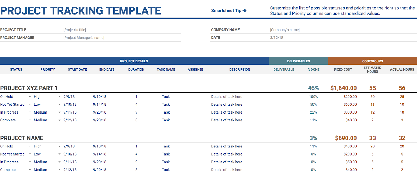 11 Of The Best Free Google Sheets Templates For 2020 - Marketing - Mind ...